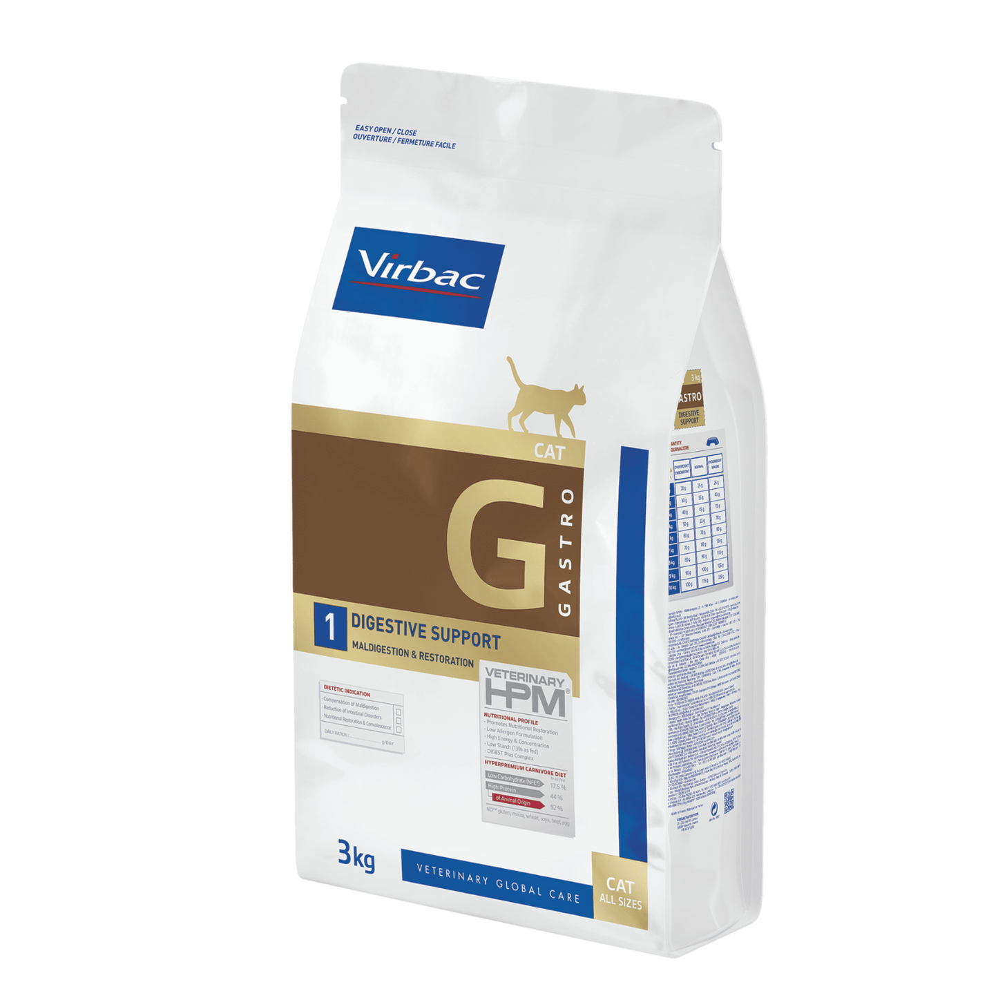VIRBAC HPM FELINE DIGESTIVE SUPPORT G1 1,5KG