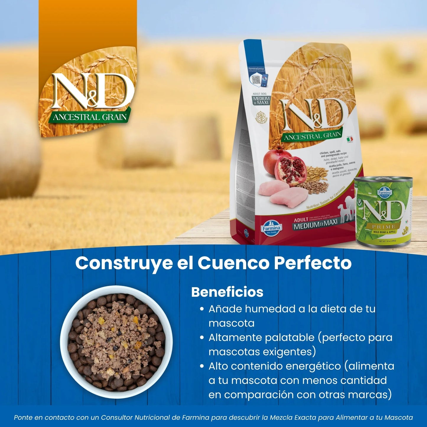 Pienso Farmina ND Ancestral Light Mini 2.5kg - Control de Peso Razas Pequeñas
