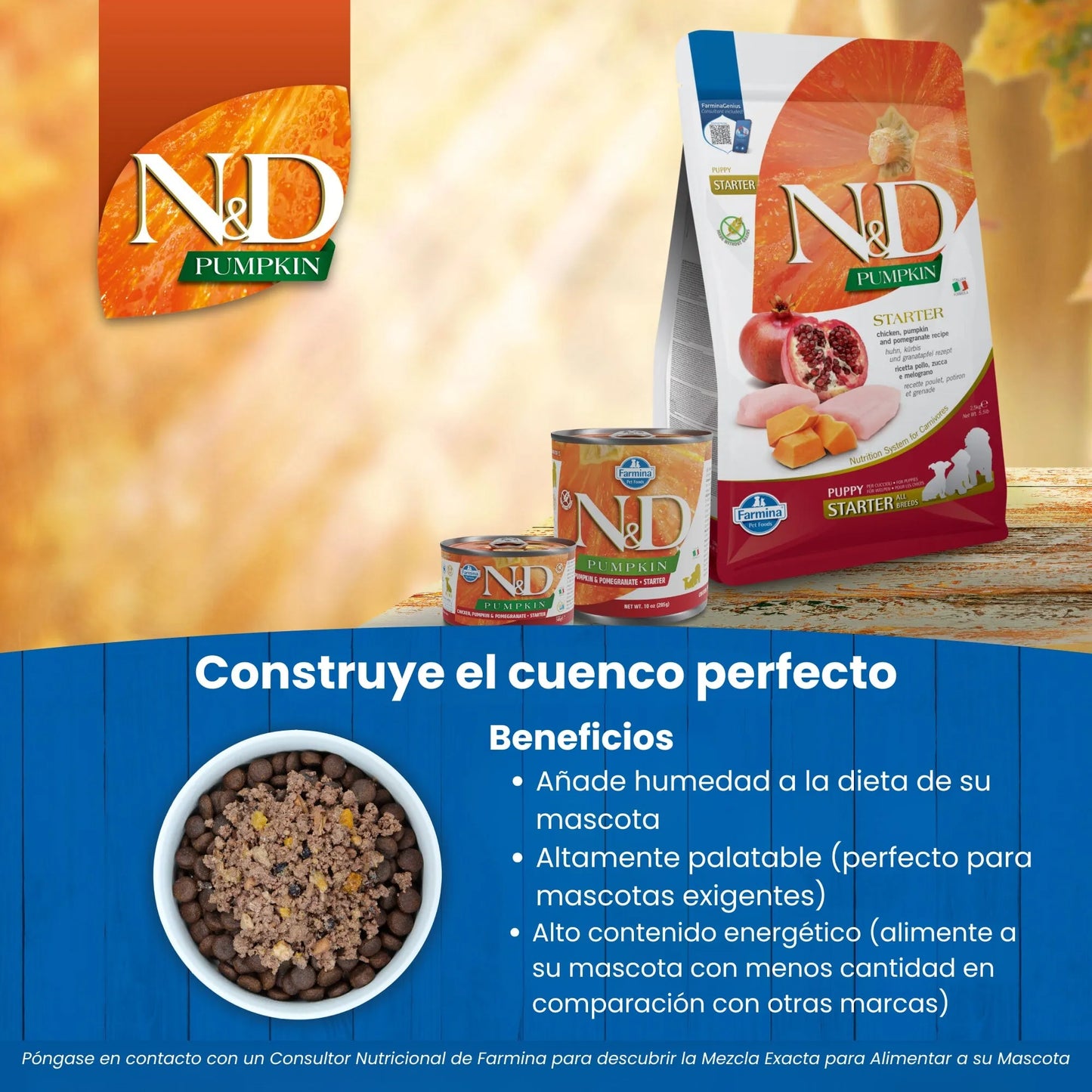 Pienso Farmina ND Puppy Pumpkin Medium Pollo - Gatitos Premium