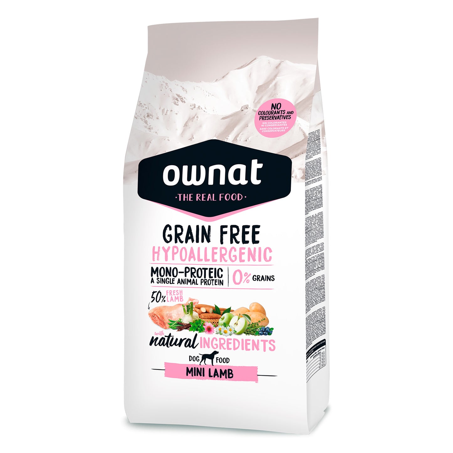 Ownat Grain Free Hipoalergénico Cordero Pienso para Perro Adulto Pequeño