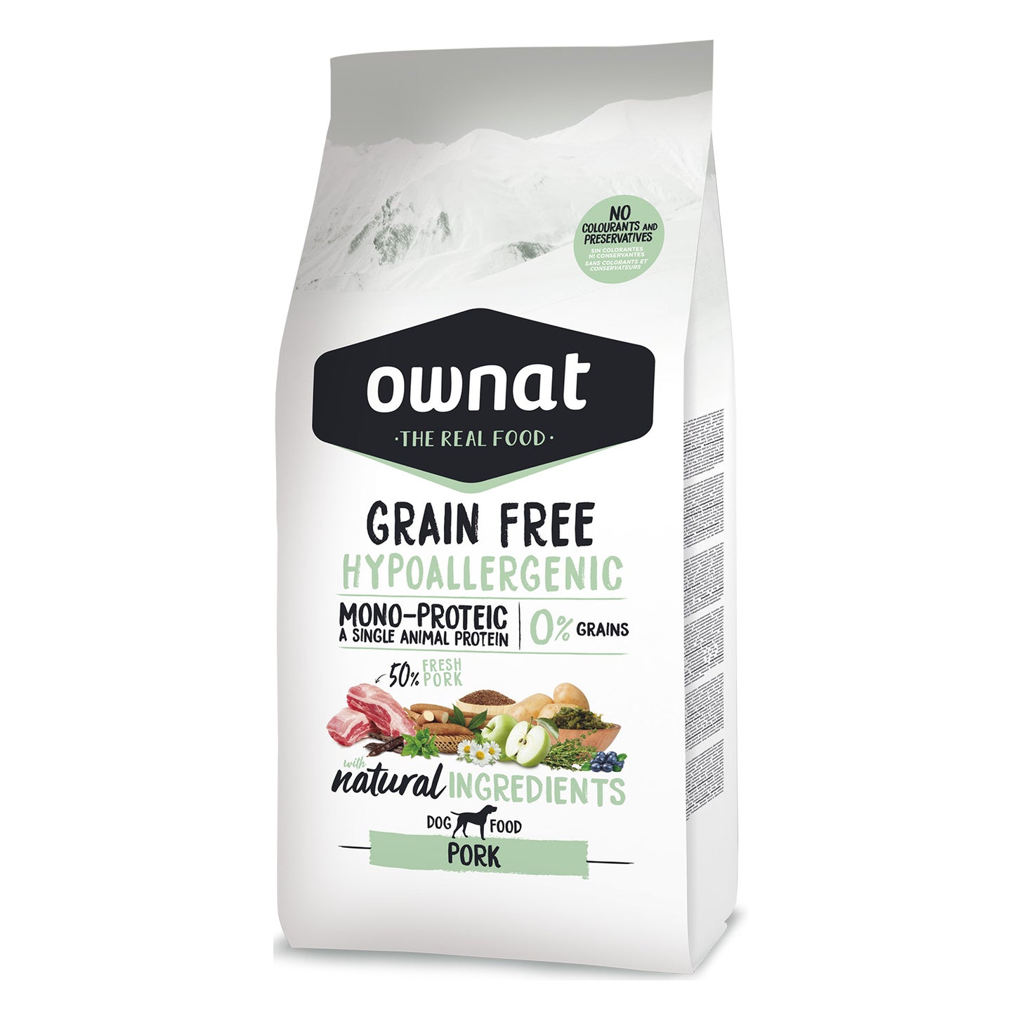 Ownat Grain Free Hipoalergénico Cerdo Pienso para Perro Adulto