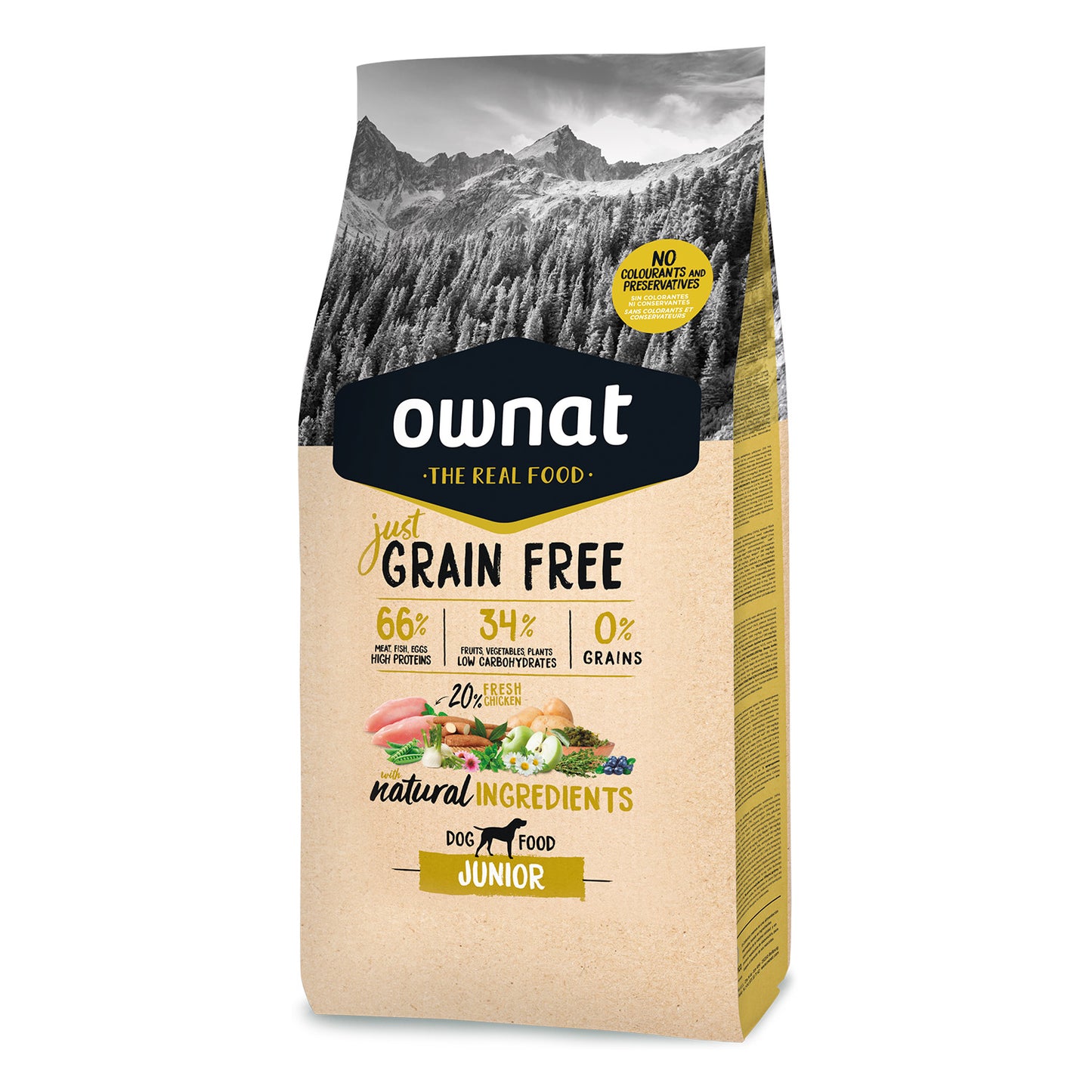 Ownat Just Grain Free Junior Pollo Pienso para Perro Junior