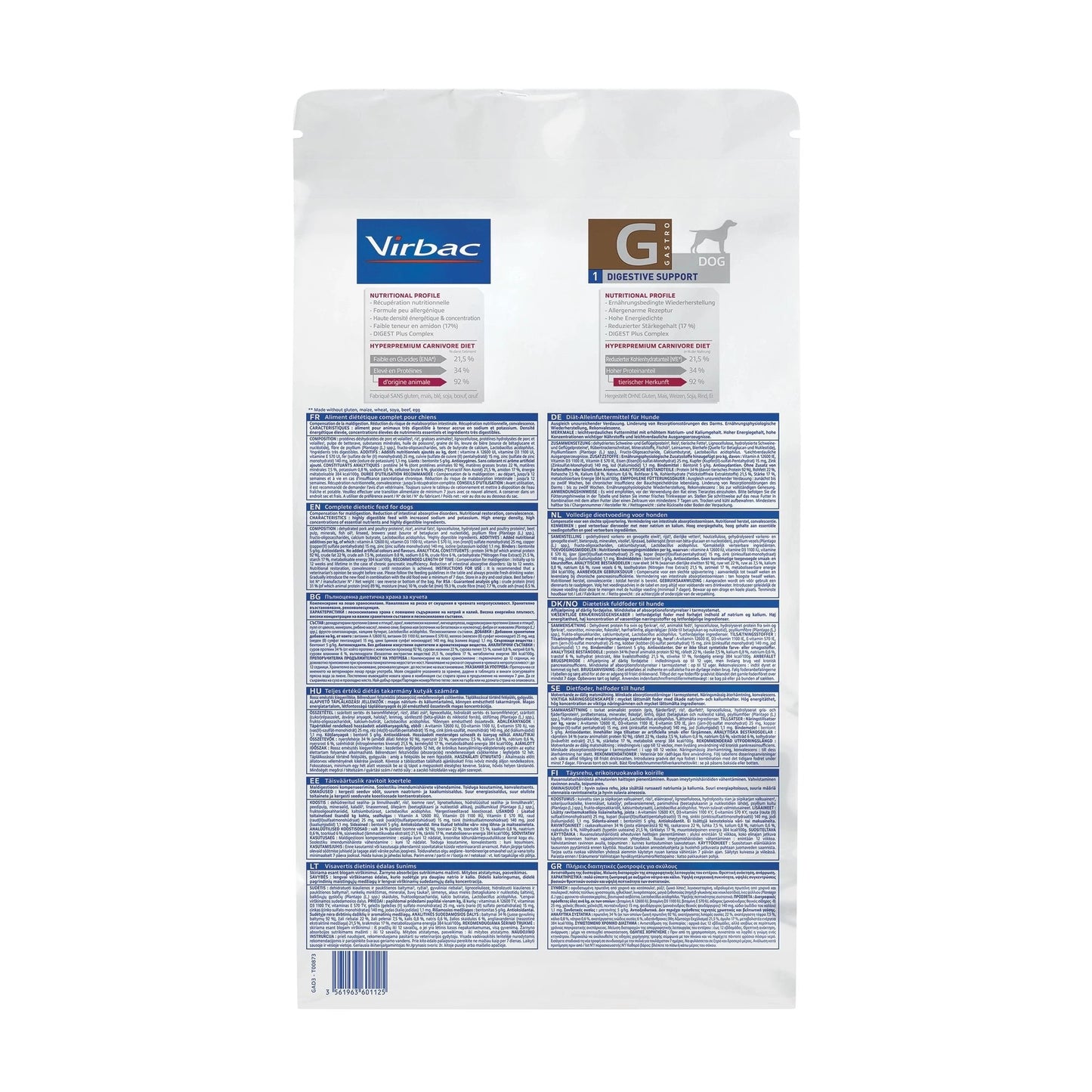 VIRBAC HPM CANINE DIGESTIVE SUPPORT G1