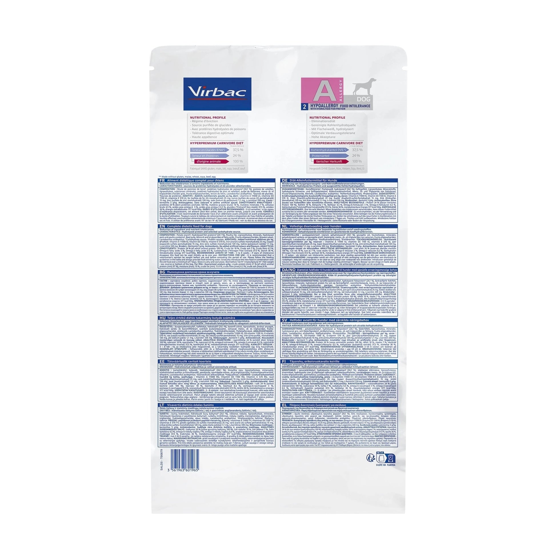 VIRBAC HPM CANINE ALLERGY HYPOALLERGENIC A2