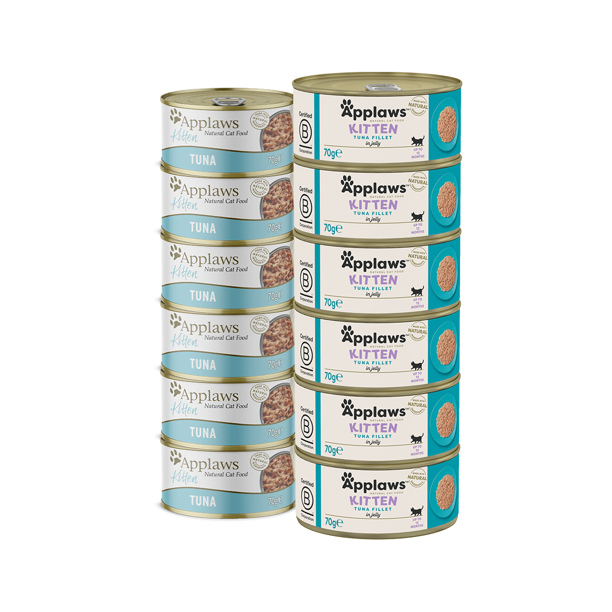 Dos pilas del mismo producto apiladas, listas para su venta en la tienda.