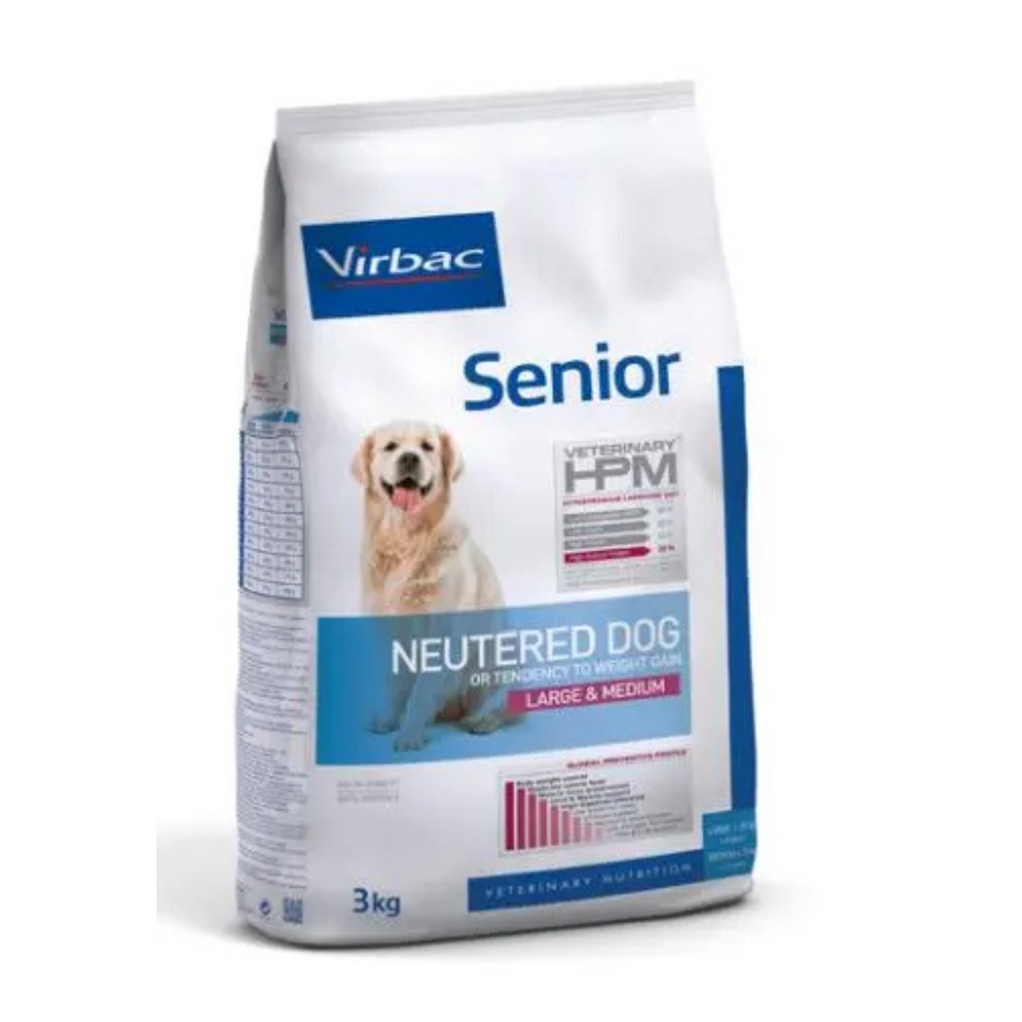 VIRBAC HPM CANINE SENIOR NEUTERED LARGE MEDIUM 3KG