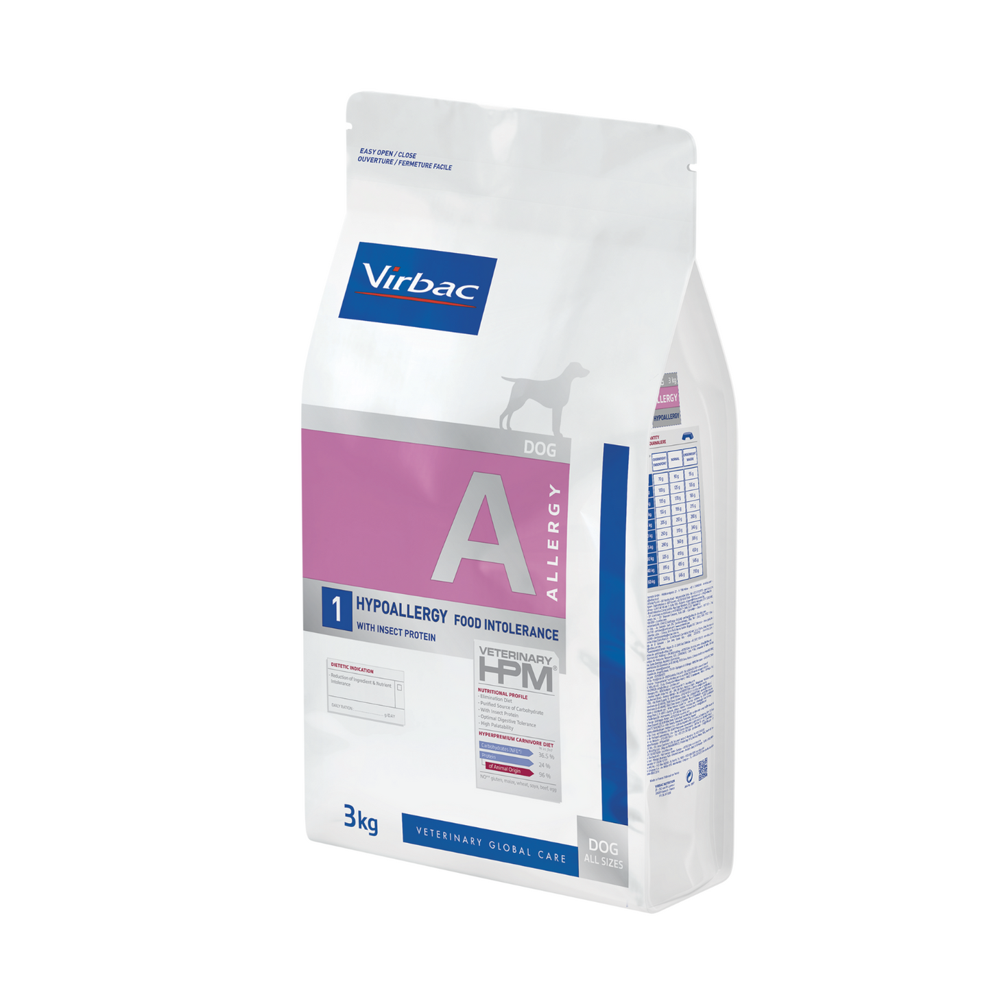 VIRBAC HPM CANINE ALLERGY HYPOALLERGENIC A1 12KG