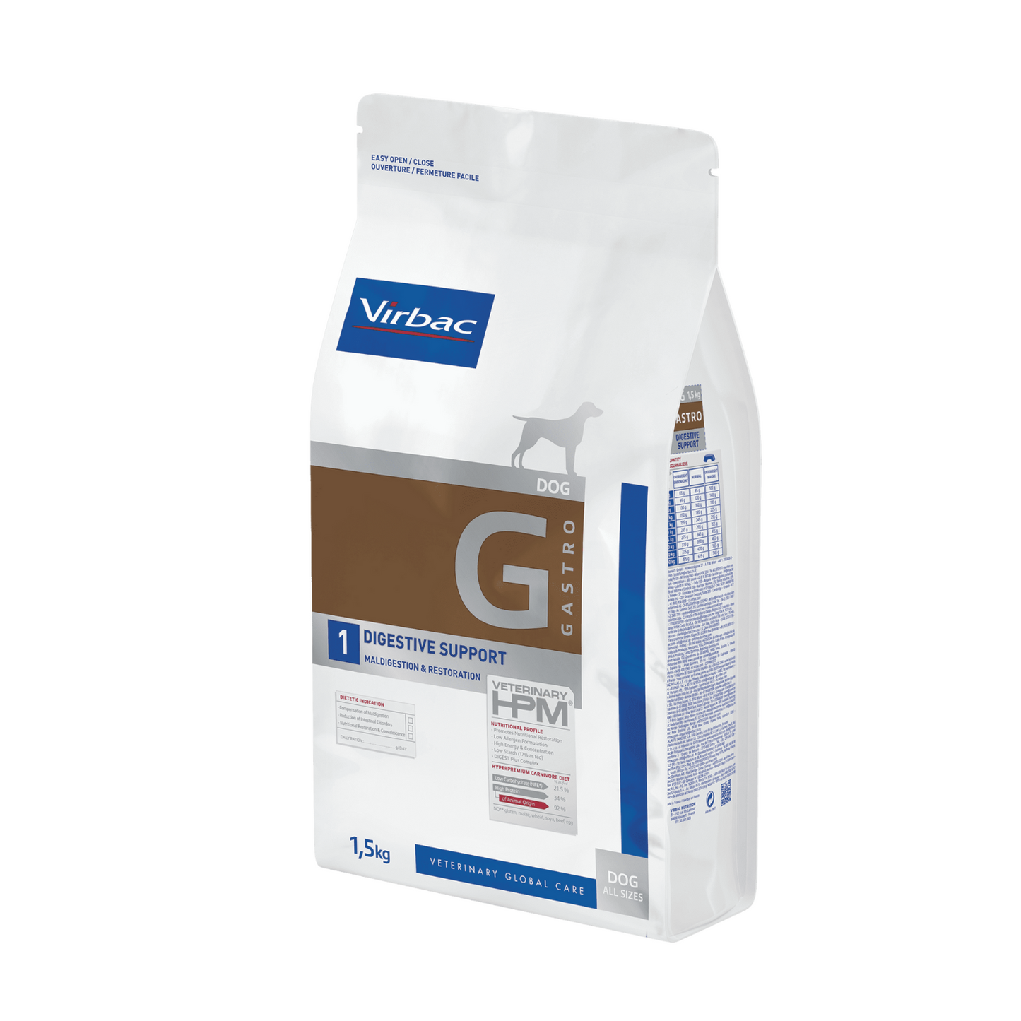 VIRBAC HPM CANINE DIGESTIVE SUPPORT G1 1,5KG