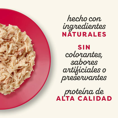 Lámina informativa de la marca acerca del origen de los ingredientes de la receta.