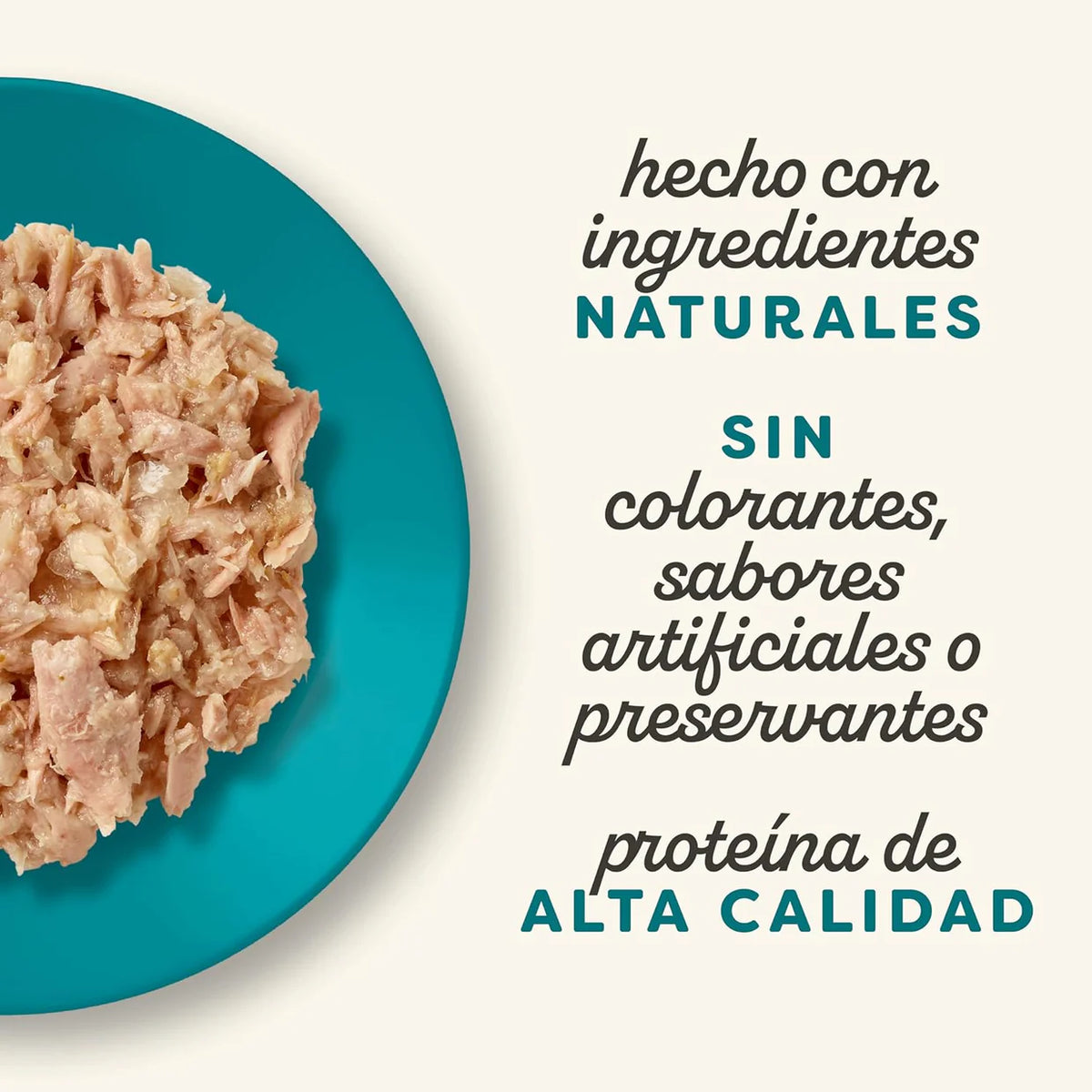 Lámina informativa de la marca sobre el origen de los ingredientes de la receta.