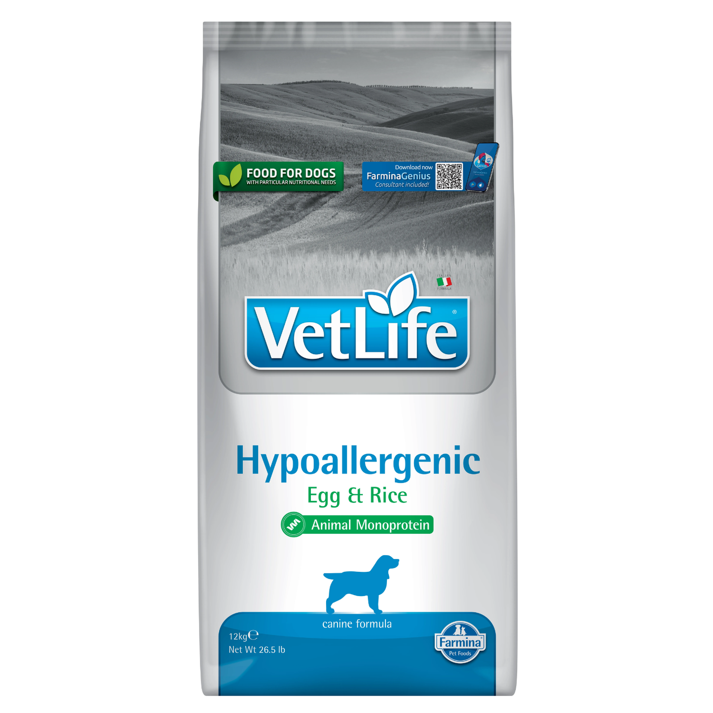 Pienso Farmina Vet Life Hypoallergenic Huevo - Dietético Alergias