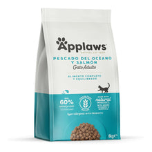 Envase del pienso Applaws gatos pescado para gatos adultos, bolsa de seis kilos
