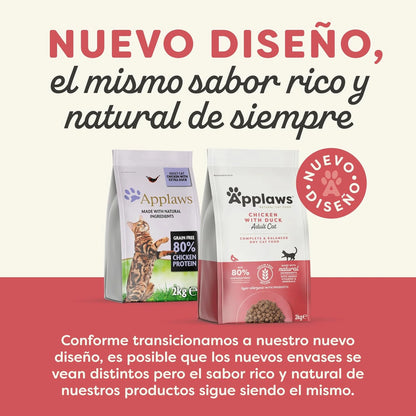 Lámina informativa de la marca sobre el nuevo diseño de sus envases