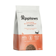 Otra vista del mismo envase del pienso Applaws gatos salmón