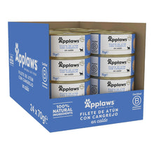 Caja de 24 latas Applaws de atún con cangrejo para gatos, formato 24 x 70 g.