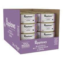 Caja de 24 latas Applaws de caballa con sardina para gatos, formato 24 x 70 g.