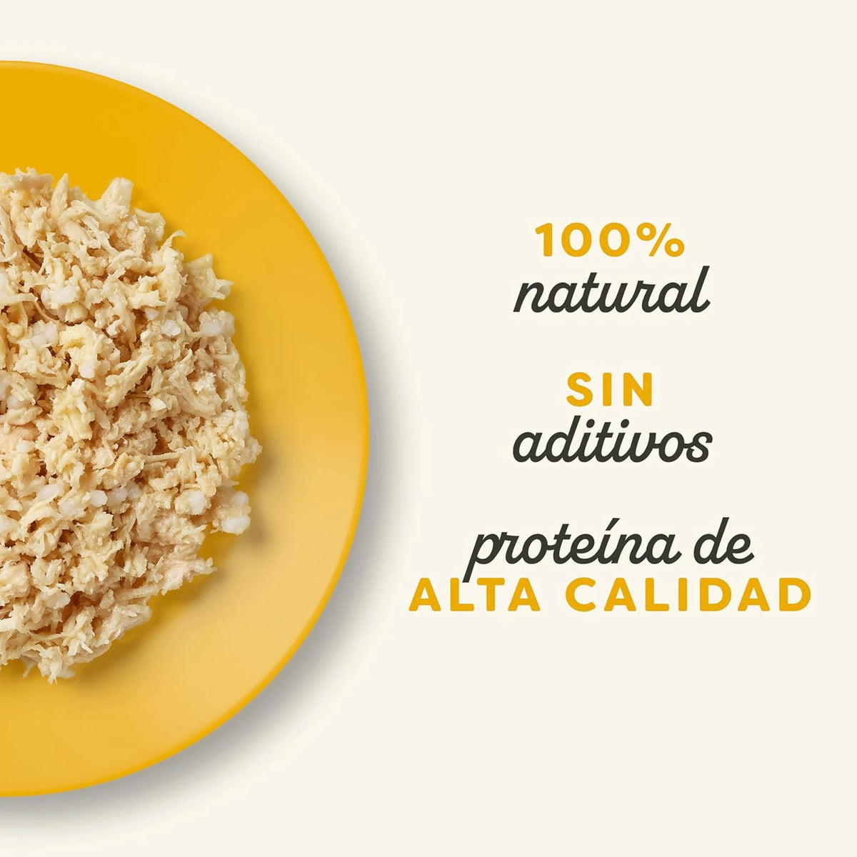 Lámina informativa con afirmaciones de la marca sobre la calidad de esta receta.