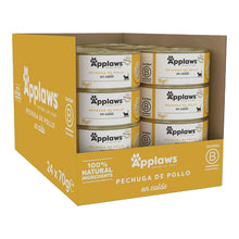 Caja de 24 latas Applaws de pechuga de pollo en caldo, formato 24 x 70 g.