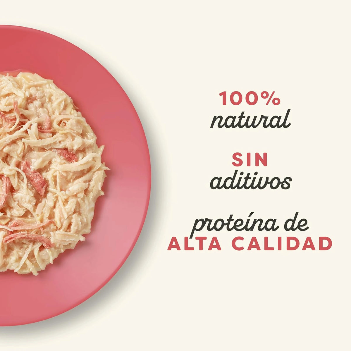 Lámina informativa de la marca con más detalles sobre esta receta de comida húmeda felina.
