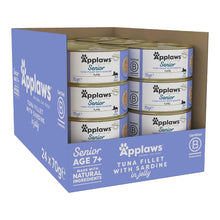 Caja de venta con veinticuatro unidades de esta receta de atún con pescado azul, formato pequeño.