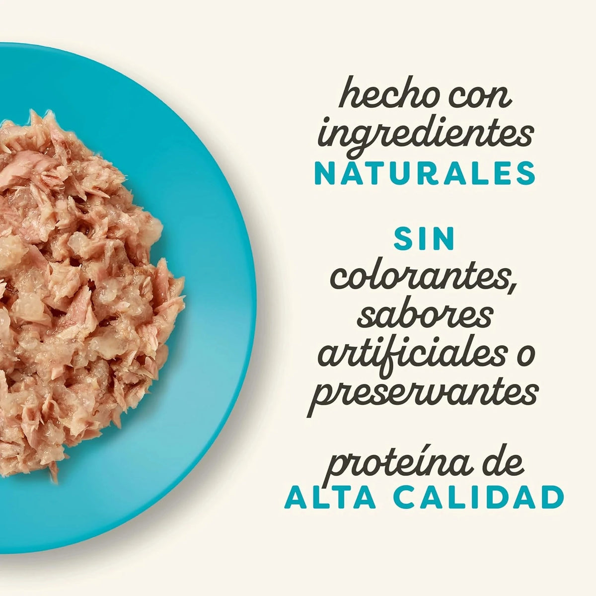 Lámina informativa de la marca acerca del origen de los ingredientes de la receta.