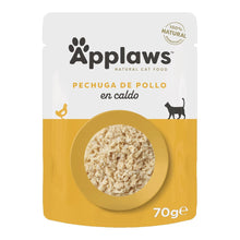 Envase individual del sobre Applaws pechuga pollo en caldo para gatos