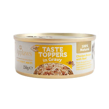 Lata Applaws Taste Toppers de pollo y ternera en salsa, envase visto de frente