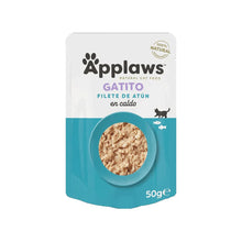 Sobre individual Applaws gatitos atún en caldo, formato 50 gramos