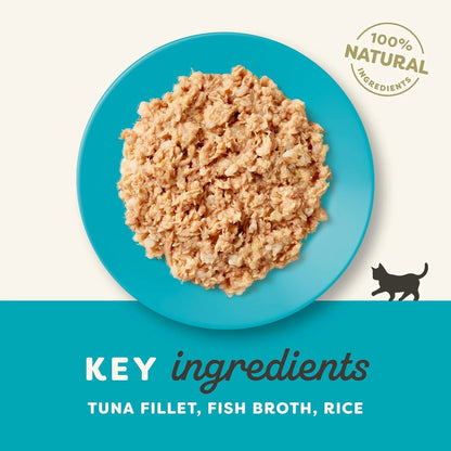 Lista de ingredientes impresa en la etiqueta de este sobre para gatitos