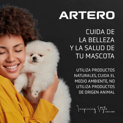 Toalla Artero Samba ultra absorbente con bolsa con cierre zip, ideal para secar perros después del baño o paseo
