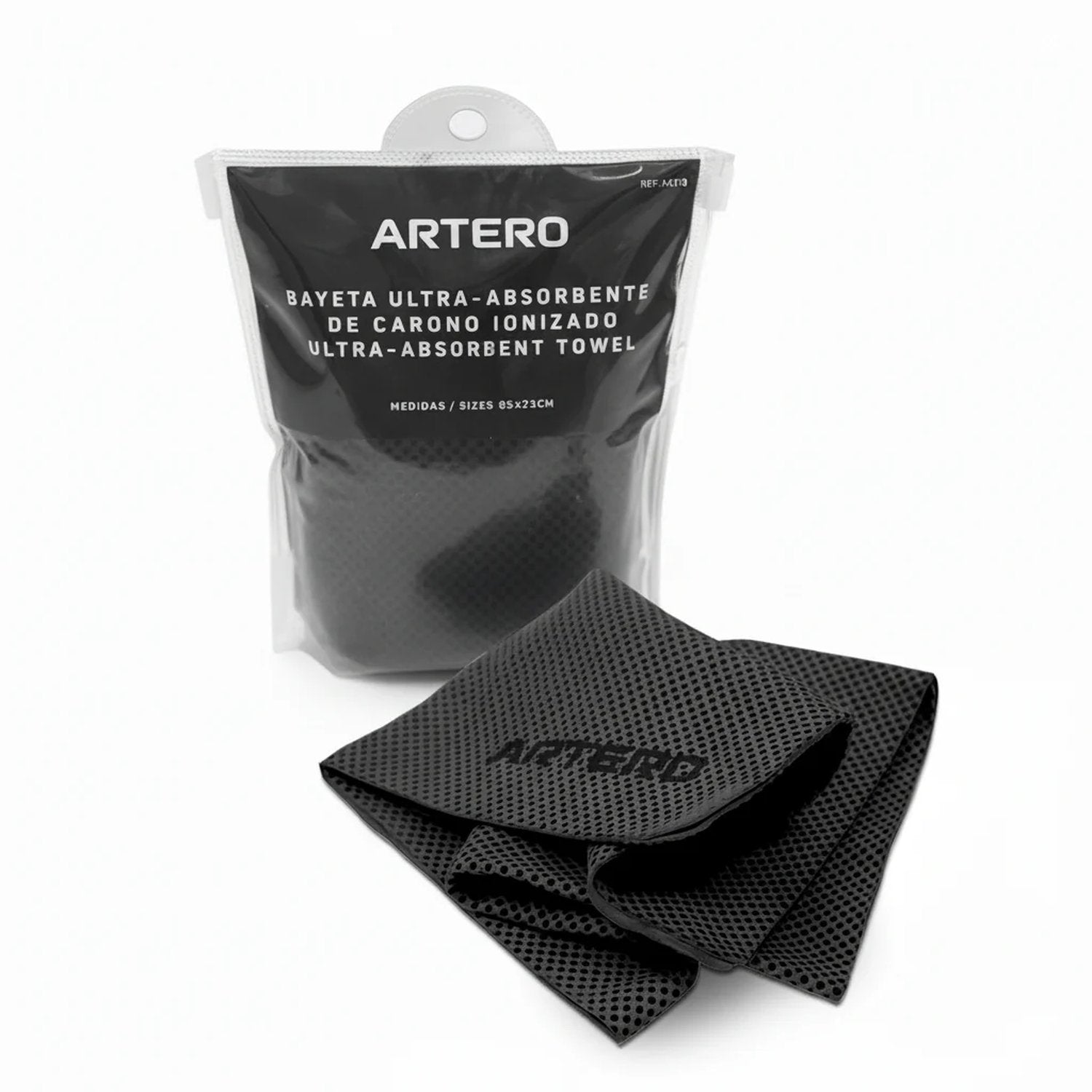 Toalla Artero Samba ultra absorbente con bolsa con cierre zip, ideal para secar perros después del baño o paseo
