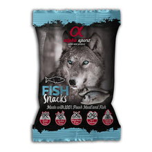 Snack Alpha Spirit de pescado en bolsa de 50 g para perros, EAN 28436586310046