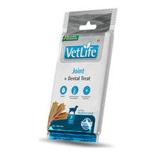 Snack dental Farmina Vet Life Joint Medium & Maxi para perros medianos y grandes, caja de 15 bolsas de 110 g (medium & maxi), EAN 8010276043825