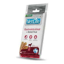 Snack dental Farmina Vet Life Gastrointestinal Medium & Maxi para perros medianos y grandes, caja de 15 bolsas de 110 g (Medium & Maxi), EAN 8010276043818