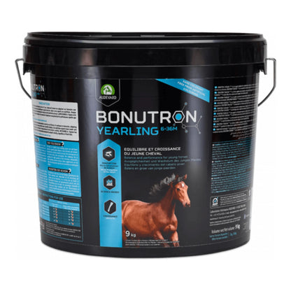 Cubo negro con asa de Bonutron Yearling y etiqueta azul