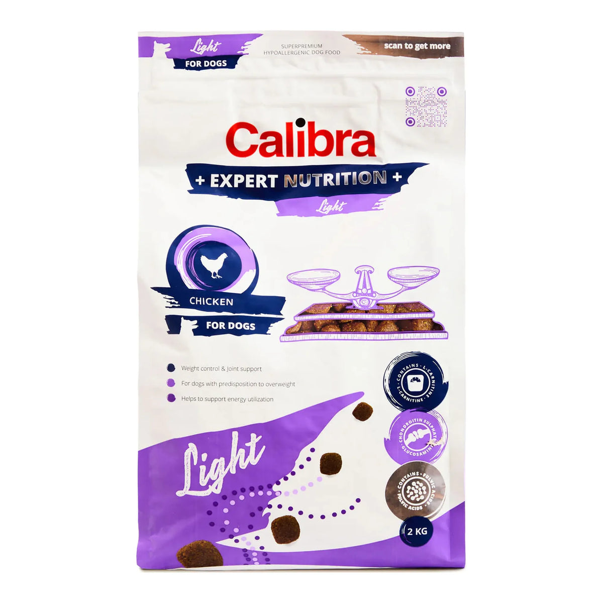 Saco de 12 kg del pienso Calibra Expert Nutrition Light para perros con sobrepeso