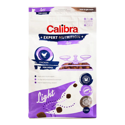 Saco de 12 kg del pienso Calibra Expert Nutrition Light para perros con sobrepeso