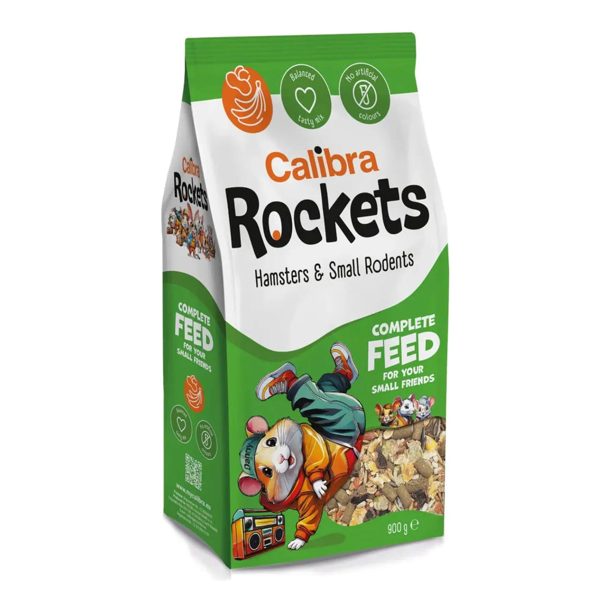 Comida para hámster Calibra Rockets Mix para hámsteres y pequeños roedores, 900 g
