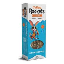 Sticks de verduras Calibra Rockets para conejos y roedores, envase de 120 g