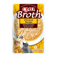 Ciao Broth de pollo para gatos, sobre de 40 g visto de frente, EAN 14262365738254