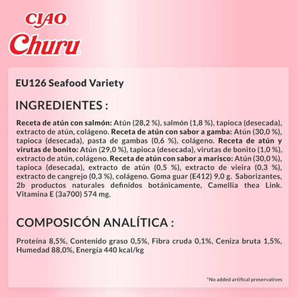 Receta Churu atún con sabor a cangrejo para gatos