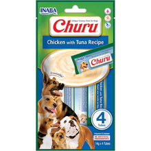 Churu de pollo con atún para perros, paquete de 4 tubos de 14 g, EAN 18859387701074