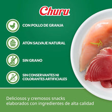 Plato con pechuga de pollo y un filete de atún crudo, los dos ingredientes que dan nombre a la receta