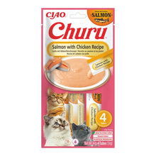 Churu de salmón con pollo para gatos, paquete de 4 tubos de 14 g (56 g), EAN 14262365731323