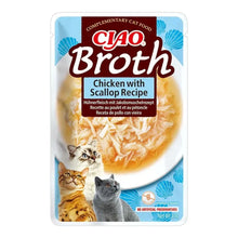 Ciao Broth de pollo con vieira para gatos, bolsa de 40 g, EAN 14262365738278