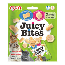 Ciao Juicy Bites sabor caldo casero y sabor calamar para gatos, bolsa de 3 sobres de 11,3 g (33,9 g), EAN 18859387701517