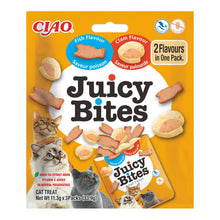 Ciao Juicy Bites sabor pescado y sabor almeja para gatos, bolsa de 3 sobres de 11,3 g (33,9 g), EAN 18859387701487