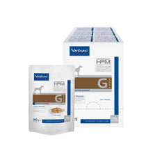 Caja de 9 sobres y sobre de comida húmeda gastrointestinal para perros Virbac