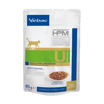 Comida húmeda urinary para gatos Virbac HPM Urology Dissolution & Prevention, sobre 85 g, EAN 3561963630095