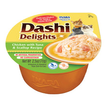 Dashi Delights de pollo con atún y vieira en tarrina para gatos, tarrina de 70 g, EAN 14262365730616